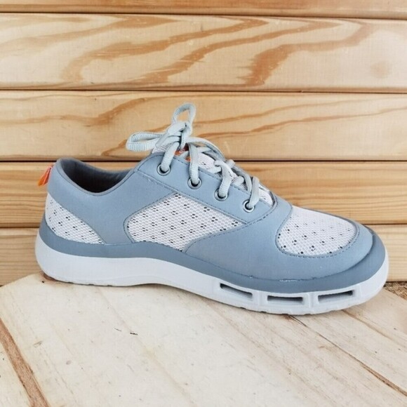 Soft Science Fin 3.0 Fishing Boat Water Shoe Gray Mesh Lightweight Lace-up NEW - Picture 8 of 11
